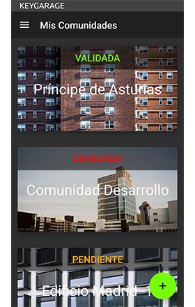 Mis Comunidades KeyGarage Android